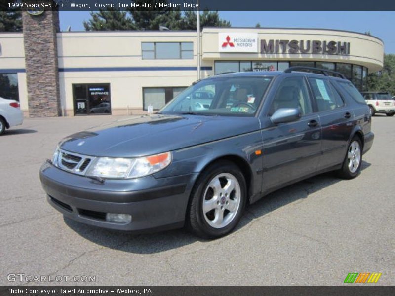 Cosmic Blue Metallic / Medium Beige 1999 Saab 9-5 2.3T Wagon