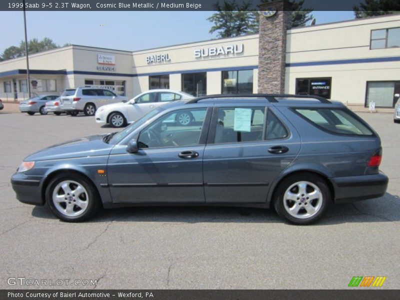 Cosmic Blue Metallic / Medium Beige 1999 Saab 9-5 2.3T Wagon