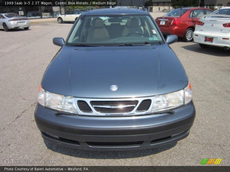 Cosmic Blue Metallic / Medium Beige 1999 Saab 9-5 2.3T Wagon