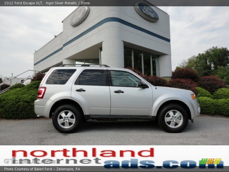 Ingot Silver Metallic / Stone 2012 Ford Escape XLT