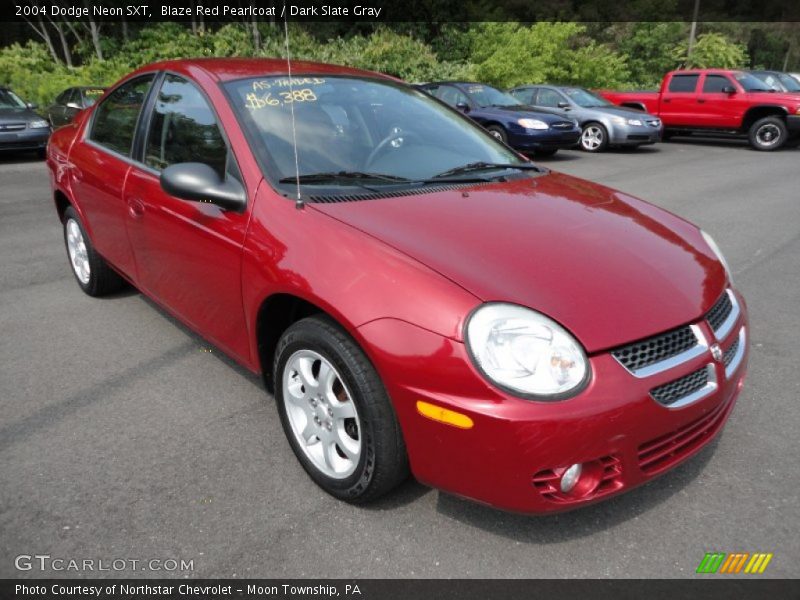 Blaze Red Pearlcoat / Dark Slate Gray 2004 Dodge Neon SXT