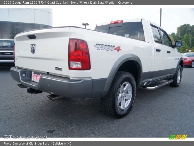 Stone White / Dark Slate/Medium Graystone 2009 Dodge Ram 1500 TRX4 Quad Cab 4x4
