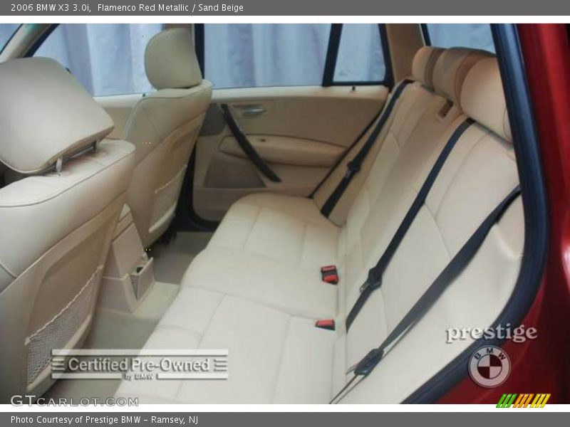 Flamenco Red Metallic / Sand Beige 2006 BMW X3 3.0i