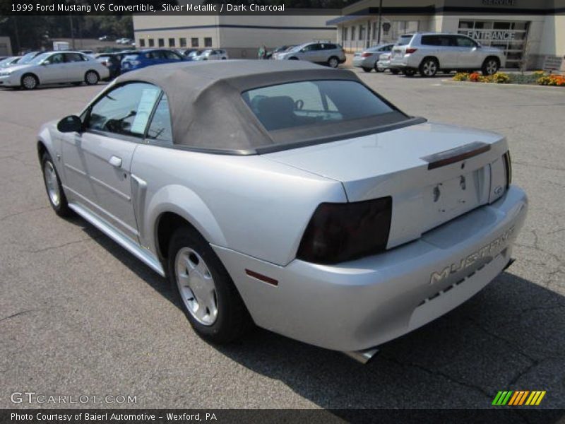 Silver Metallic / Dark Charcoal 1999 Ford Mustang V6 Convertible