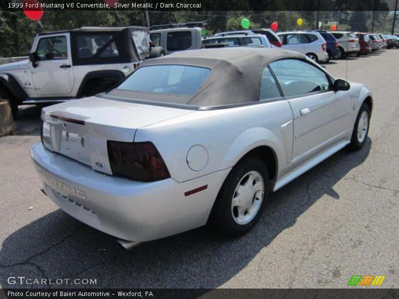 Silver Metallic / Dark Charcoal 1999 Ford Mustang V6 Convertible