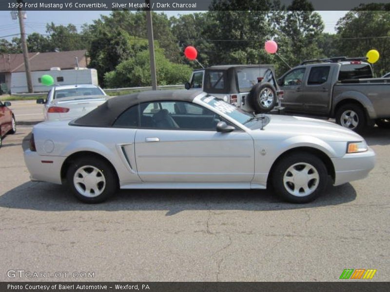 Silver Metallic / Dark Charcoal 1999 Ford Mustang V6 Convertible