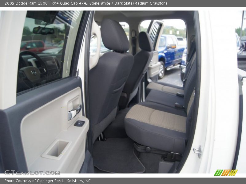 Stone White / Dark Slate/Medium Graystone 2009 Dodge Ram 1500 TRX4 Quad Cab 4x4