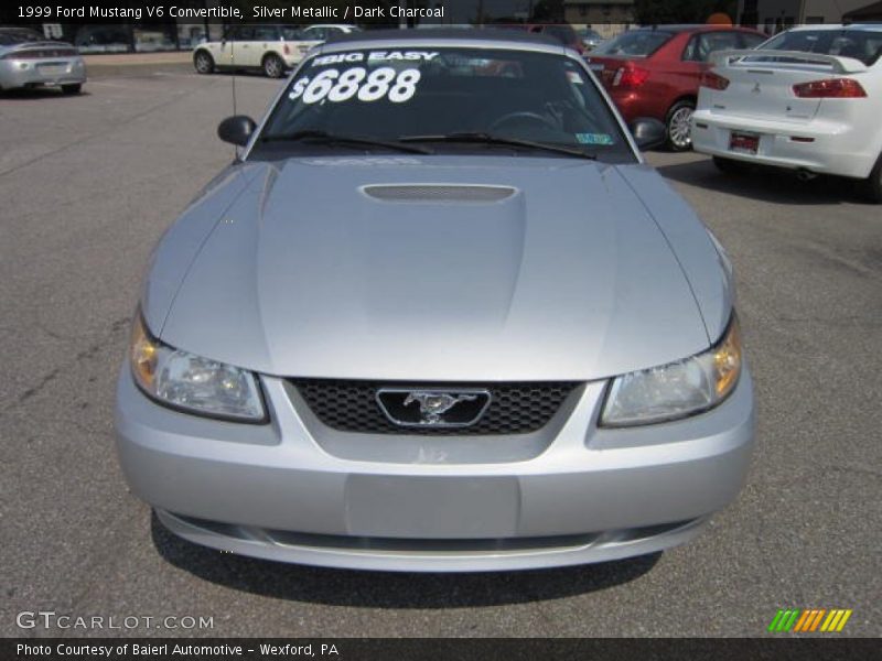 Silver Metallic / Dark Charcoal 1999 Ford Mustang V6 Convertible