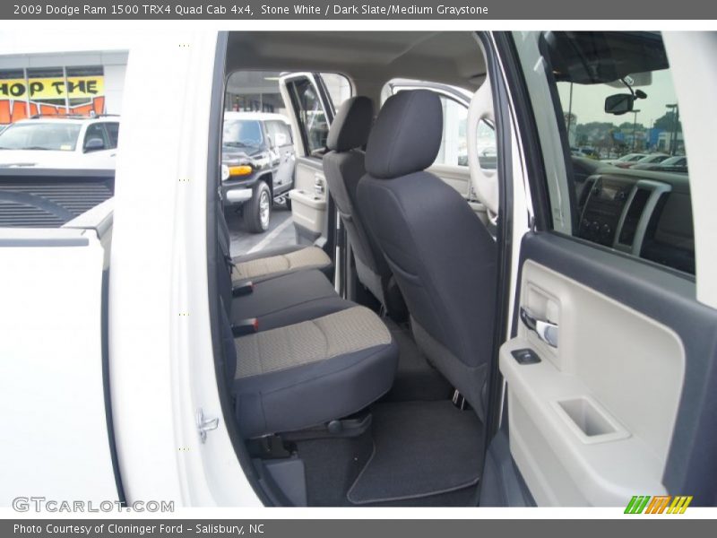 Stone White / Dark Slate/Medium Graystone 2009 Dodge Ram 1500 TRX4 Quad Cab 4x4