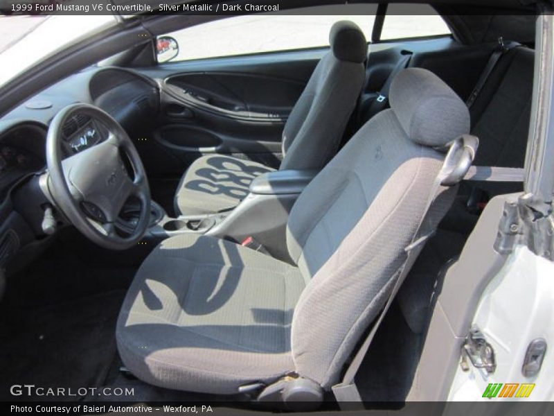 Silver Metallic / Dark Charcoal 1999 Ford Mustang V6 Convertible
