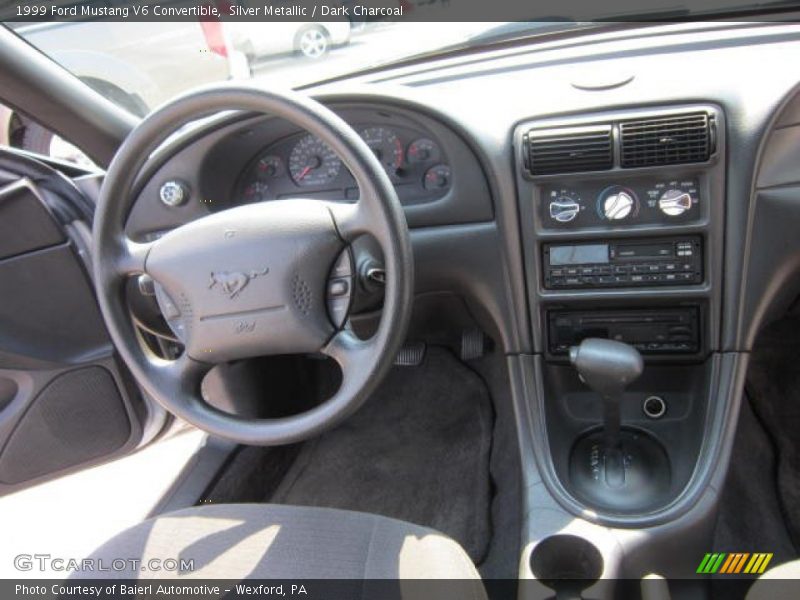 Silver Metallic / Dark Charcoal 1999 Ford Mustang V6 Convertible