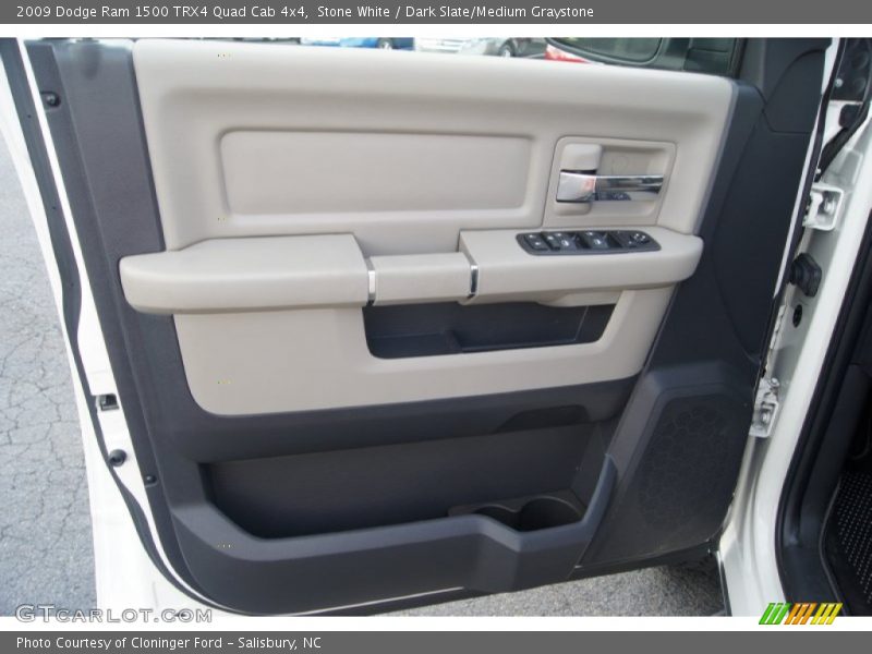 Stone White / Dark Slate/Medium Graystone 2009 Dodge Ram 1500 TRX4 Quad Cab 4x4