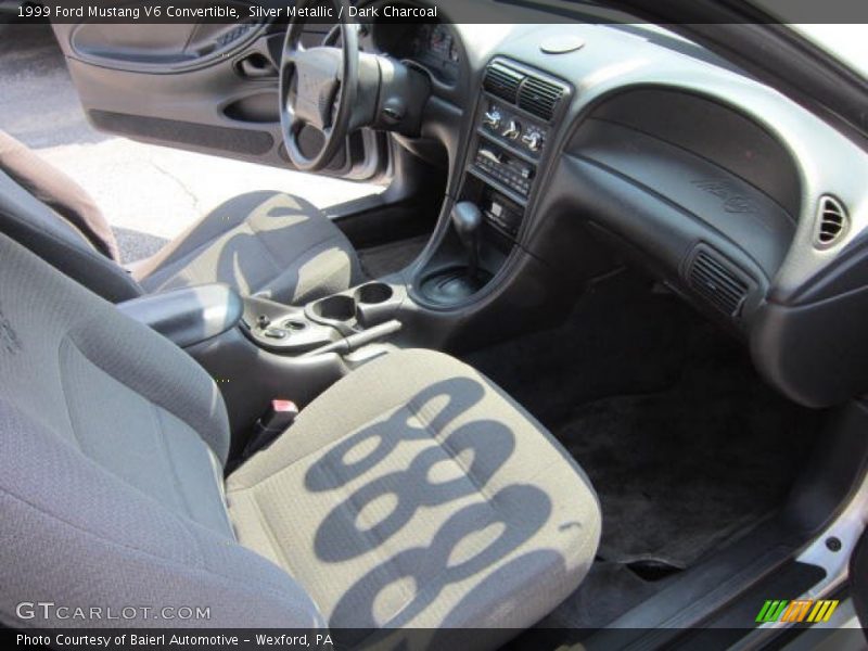 Silver Metallic / Dark Charcoal 1999 Ford Mustang V6 Convertible