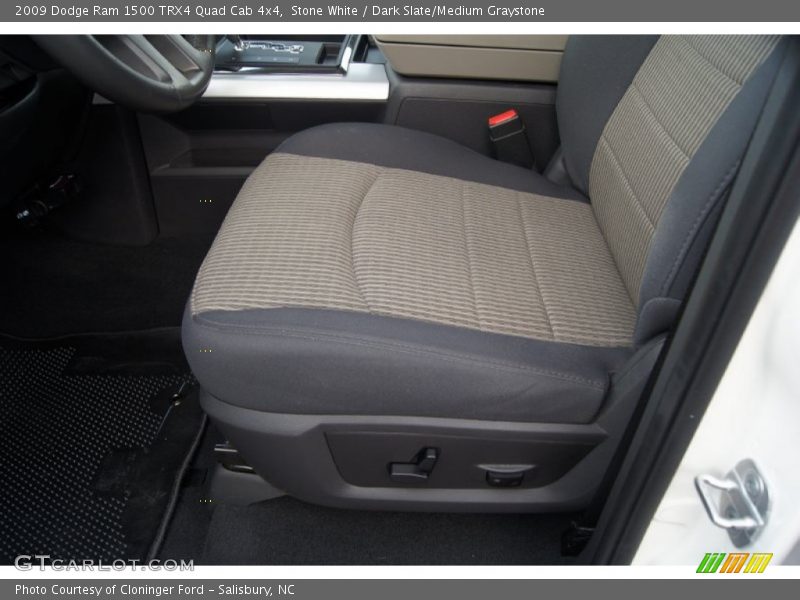 Stone White / Dark Slate/Medium Graystone 2009 Dodge Ram 1500 TRX4 Quad Cab 4x4
