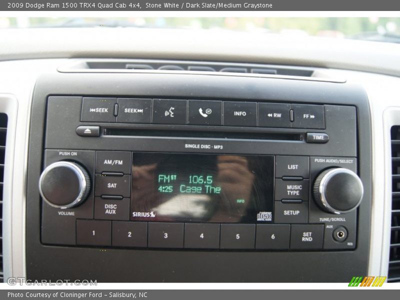 Stone White / Dark Slate/Medium Graystone 2009 Dodge Ram 1500 TRX4 Quad Cab 4x4