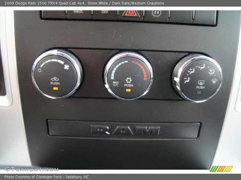 Stone White / Dark Slate/Medium Graystone 2009 Dodge Ram 1500 TRX4 Quad Cab 4x4