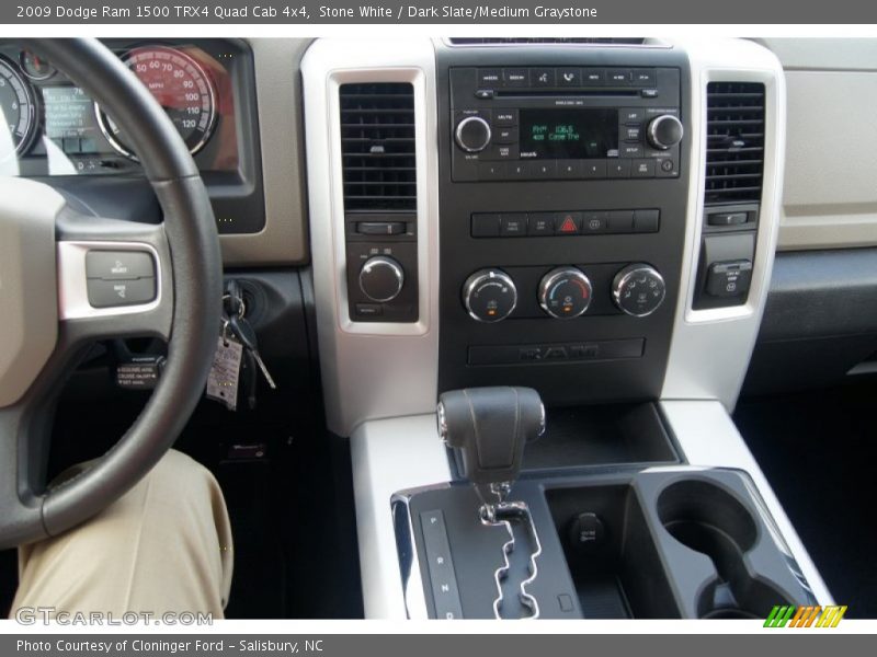 Stone White / Dark Slate/Medium Graystone 2009 Dodge Ram 1500 TRX4 Quad Cab 4x4