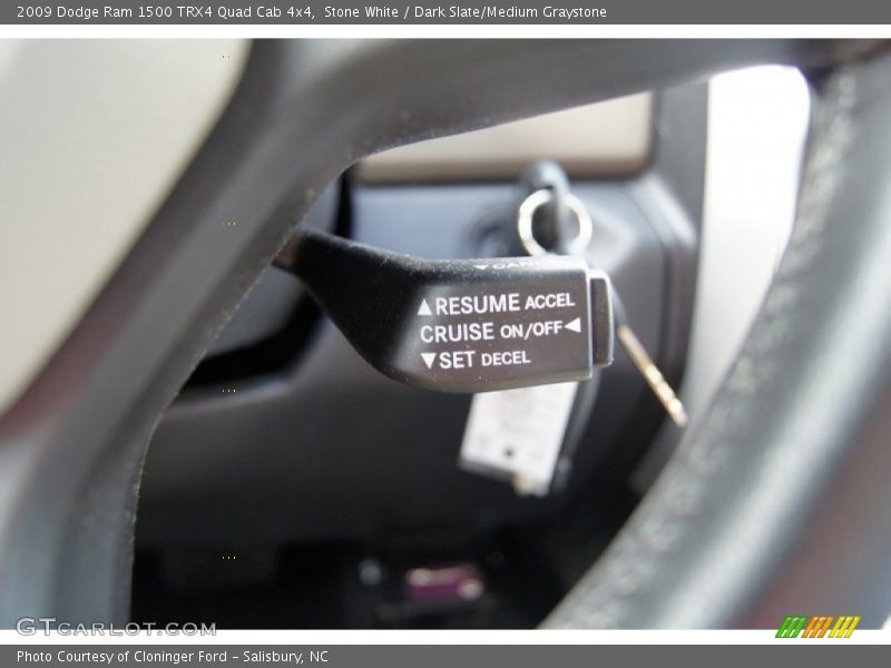 Stone White / Dark Slate/Medium Graystone 2009 Dodge Ram 1500 TRX4 Quad Cab 4x4
