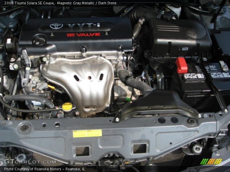  2008 Solara SE Coupe Engine - 2.4 Liter DOHC 16-Valve VVT-i 4 Cylinder