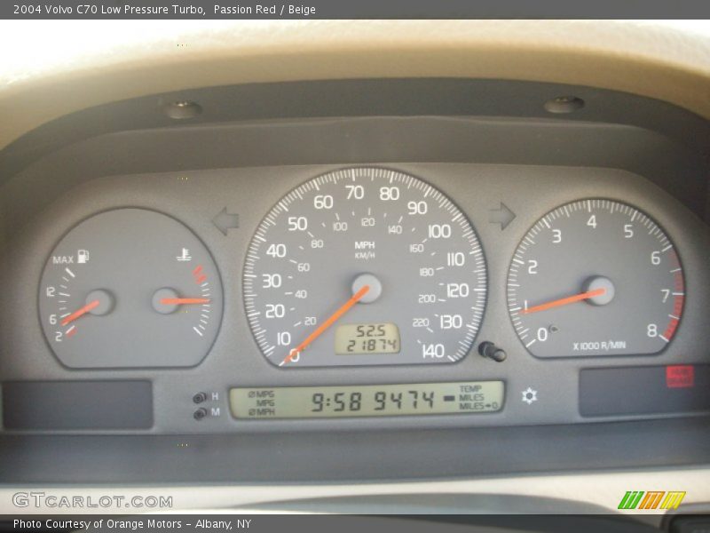  2004 C70 Low Pressure Turbo Low Pressure Turbo Gauges