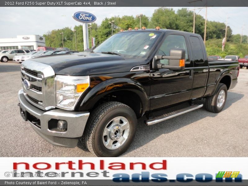 Black / Steel 2012 Ford F250 Super Duty XLT SuperCab 4x4