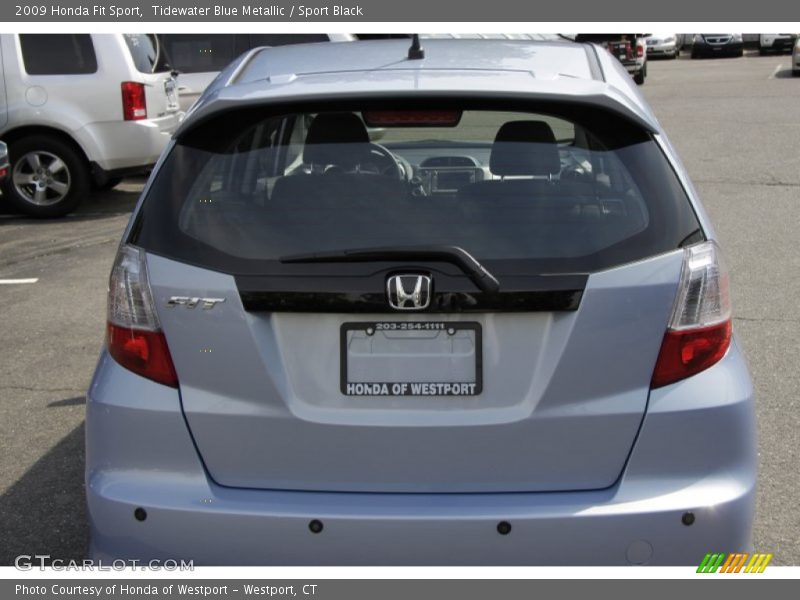 Tidewater Blue Metallic / Sport Black 2009 Honda Fit Sport