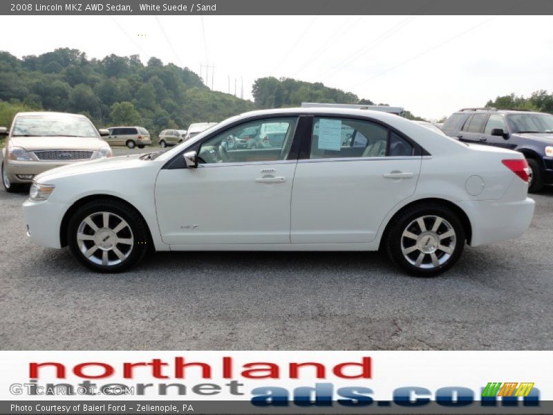 White Suede / Sand 2008 Lincoln MKZ AWD Sedan