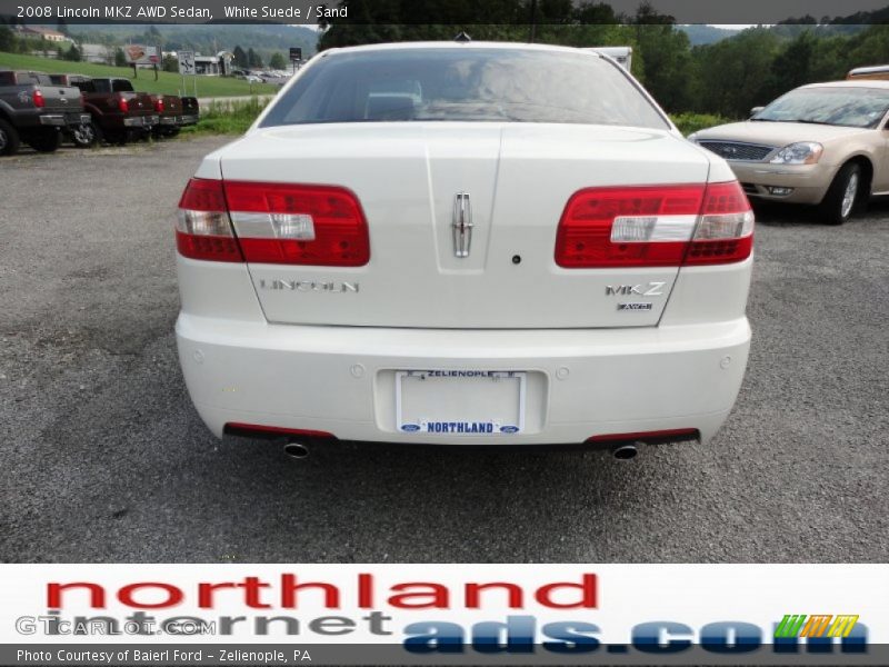 White Suede / Sand 2008 Lincoln MKZ AWD Sedan