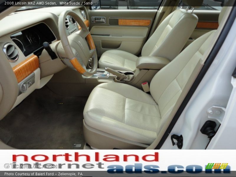 White Suede / Sand 2008 Lincoln MKZ AWD Sedan