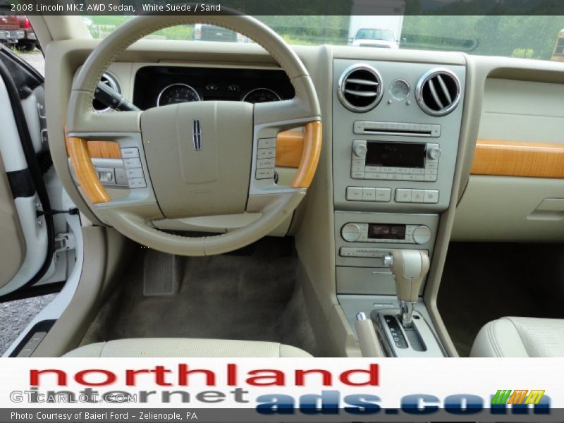 White Suede / Sand 2008 Lincoln MKZ AWD Sedan