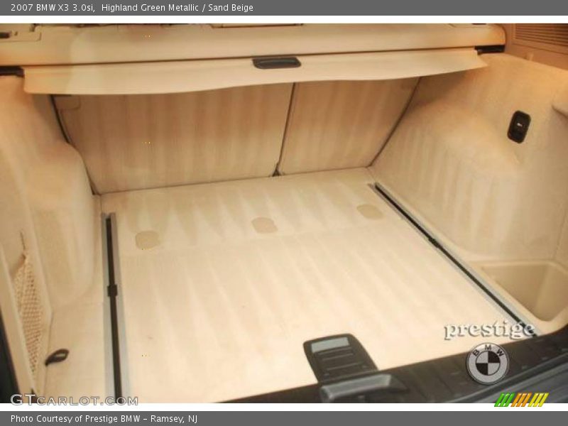 Highland Green Metallic / Sand Beige 2007 BMW X3 3.0si