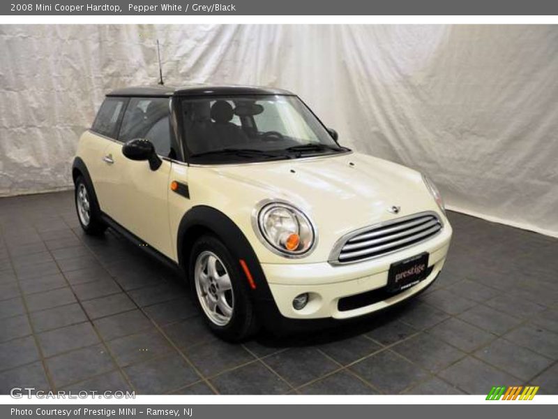 Pepper White / Grey/Black 2008 Mini Cooper Hardtop