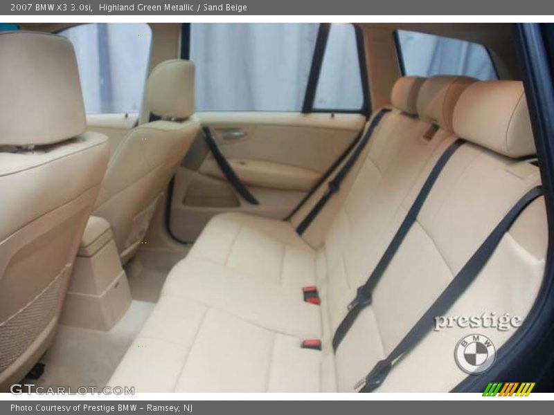 Highland Green Metallic / Sand Beige 2007 BMW X3 3.0si