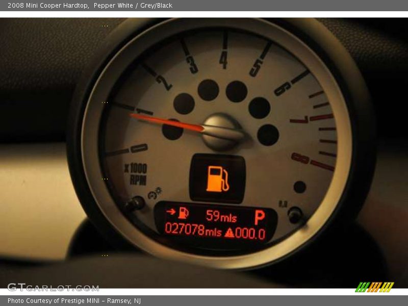 Pepper White / Grey/Black 2008 Mini Cooper Hardtop