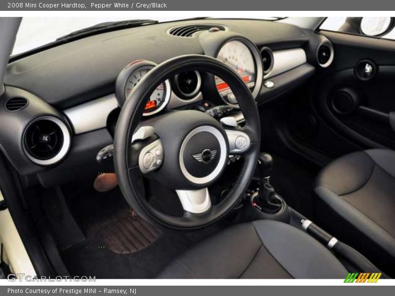 Pepper White / Grey/Black 2008 Mini Cooper Hardtop
