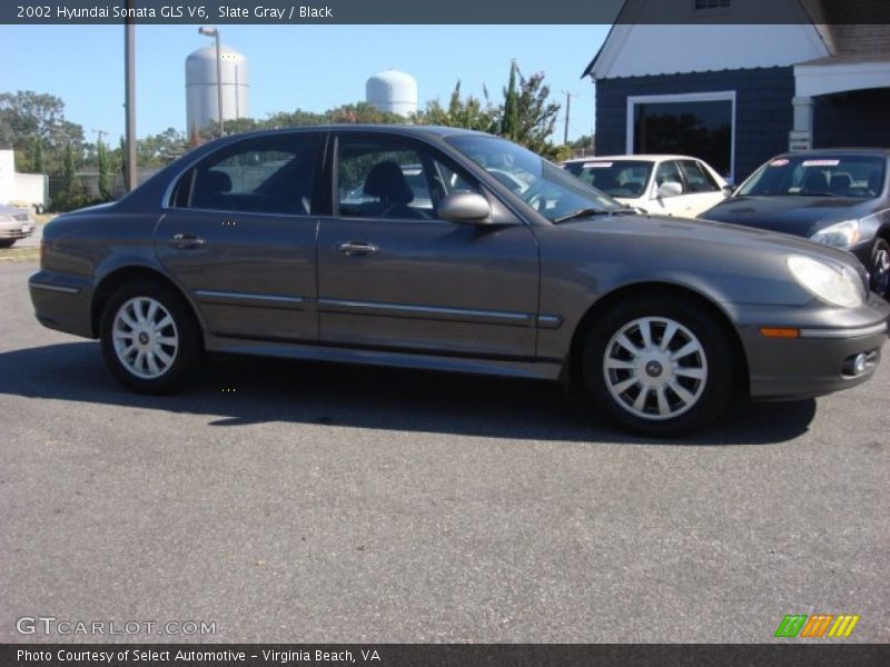 Slate Gray / Black 2002 Hyundai Sonata GLS V6
