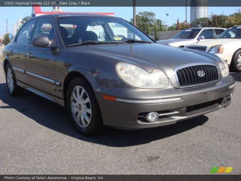 Slate Gray / Black 2002 Hyundai Sonata GLS V6