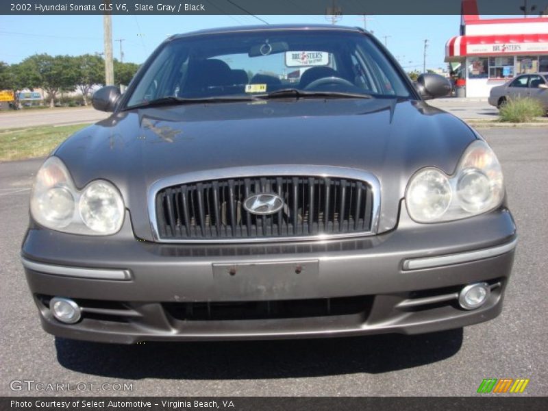 Slate Gray / Black 2002 Hyundai Sonata GLS V6
