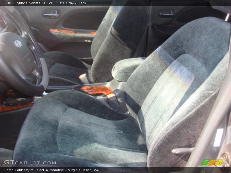Slate Gray / Black 2002 Hyundai Sonata GLS V6