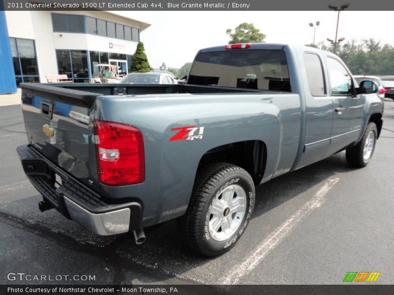 Blue Granite Metallic / Ebony 2011 Chevrolet Silverado 1500 LT Extended Cab 4x4