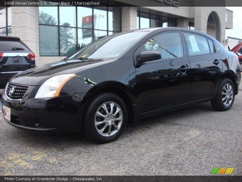 Super Black / Charcoal/Steel 2008 Nissan Sentra 2.0