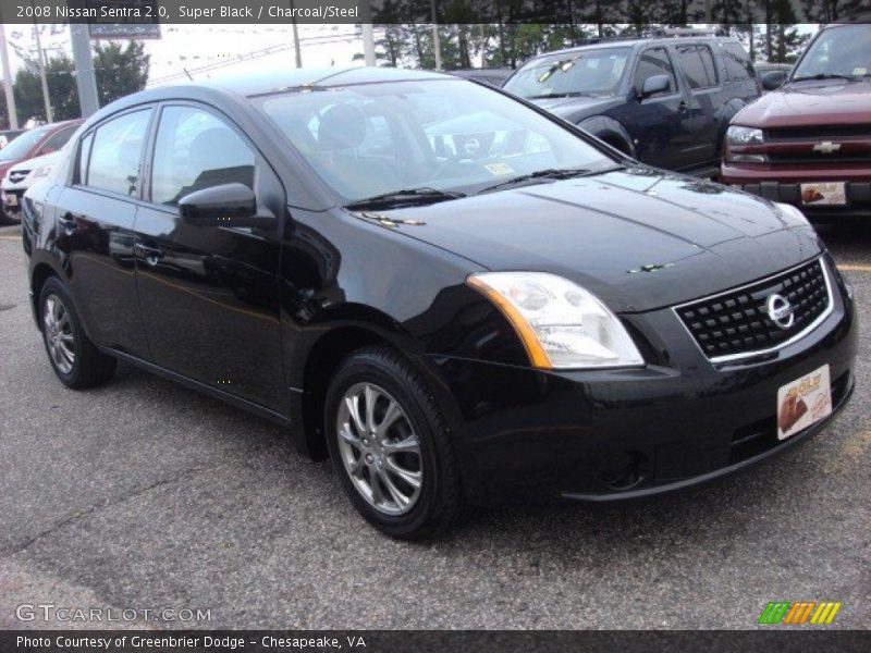 Super Black / Charcoal/Steel 2008 Nissan Sentra 2.0