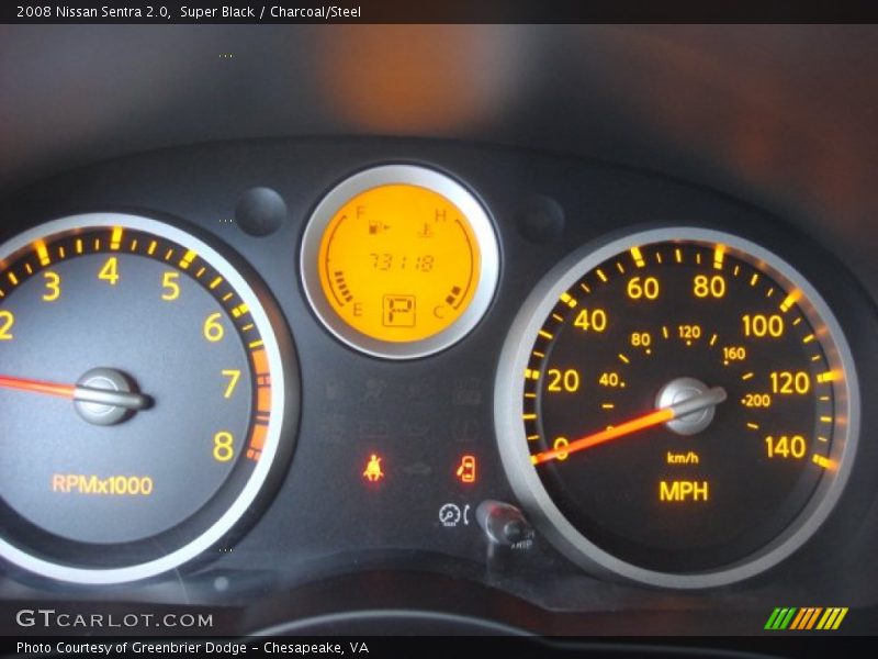 Super Black / Charcoal/Steel 2008 Nissan Sentra 2.0