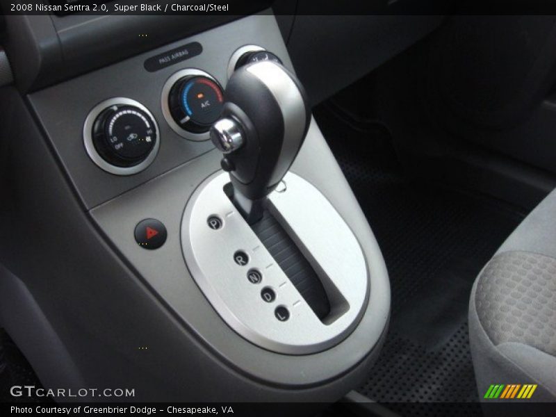 Super Black / Charcoal/Steel 2008 Nissan Sentra 2.0