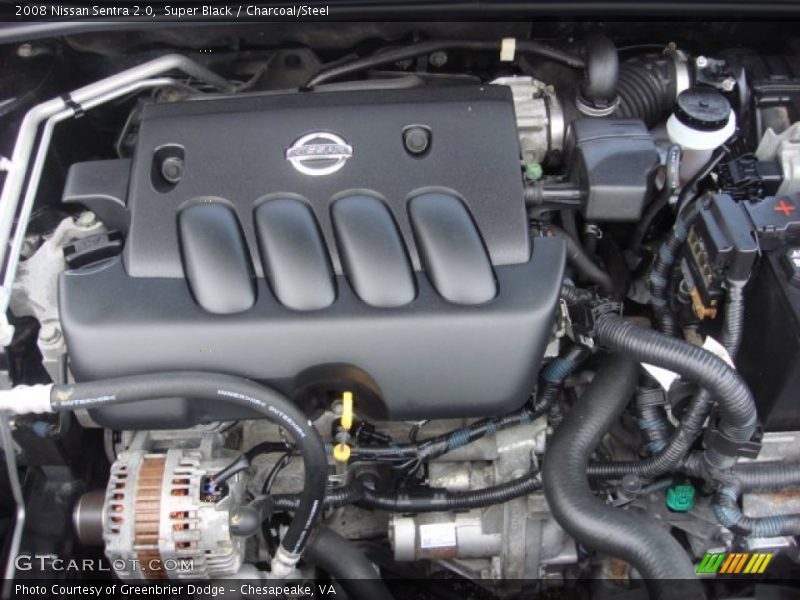 Super Black / Charcoal/Steel 2008 Nissan Sentra 2.0