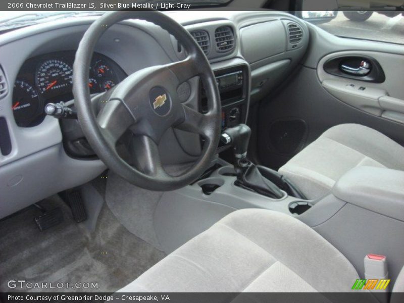 Silver Blue Metallic / Light Gray 2006 Chevrolet TrailBlazer LS