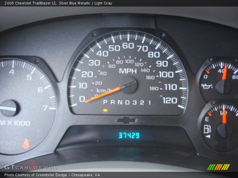 Silver Blue Metallic / Light Gray 2006 Chevrolet TrailBlazer LS