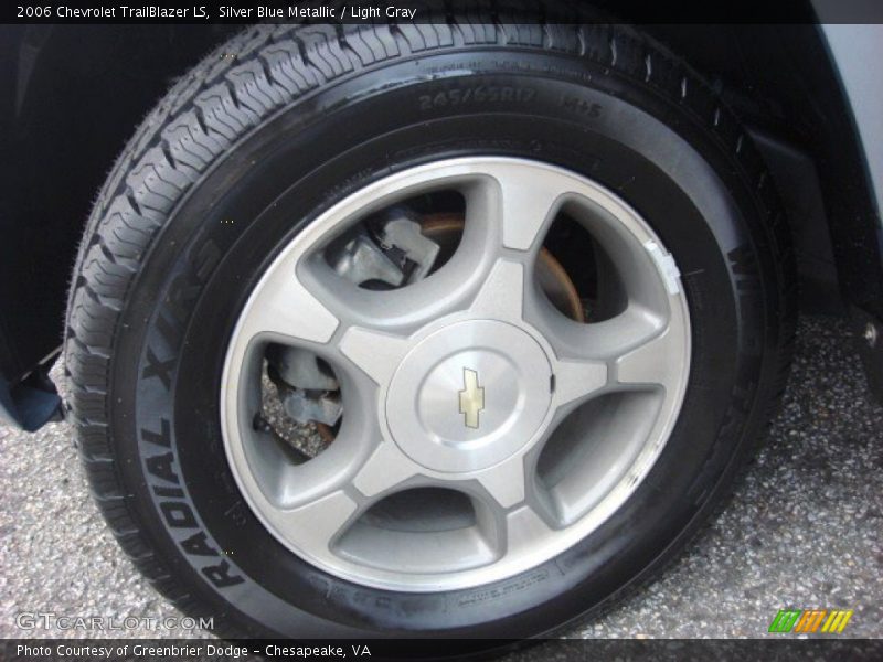 Silver Blue Metallic / Light Gray 2006 Chevrolet TrailBlazer LS