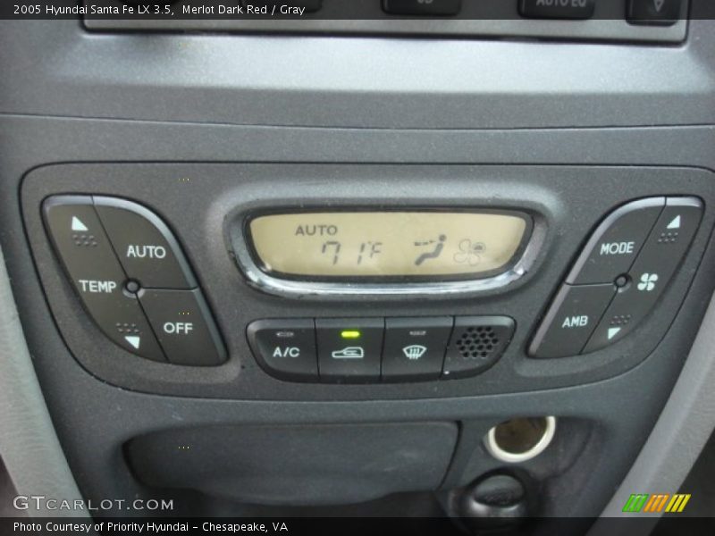 Controls of 2005 Santa Fe LX 3.5