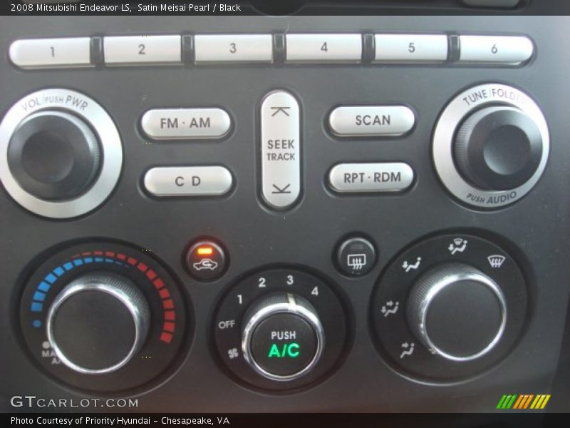 Controls of 2008 Endeavor LS